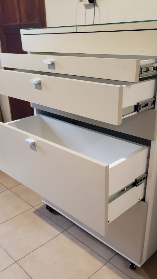Cajonera móvil + Bandejas extensibles 