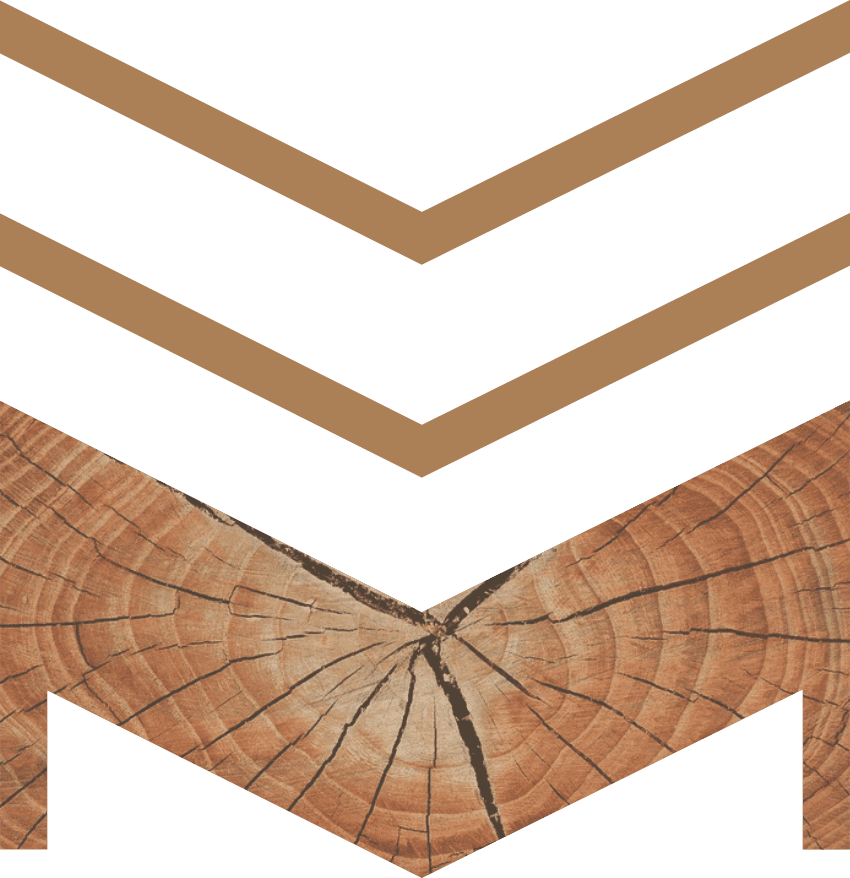 Modular, logotipo con madera
